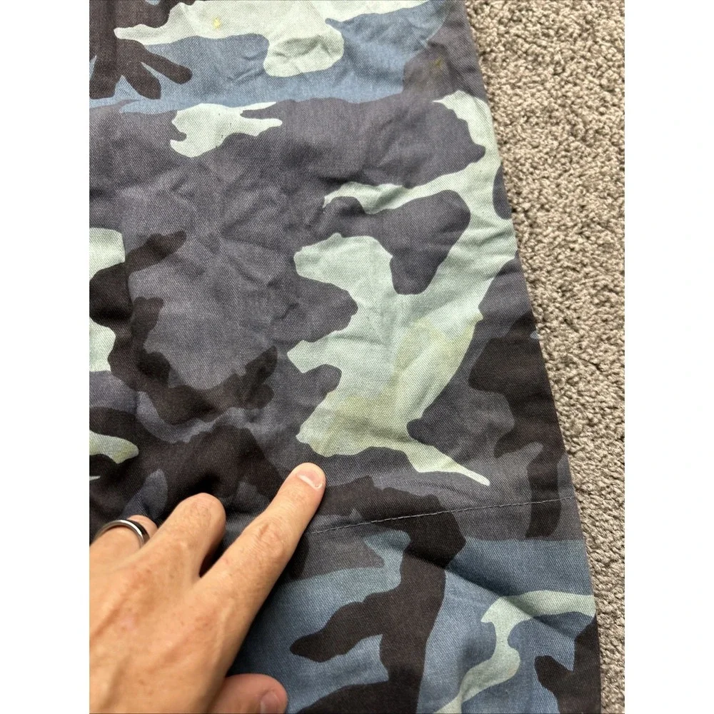 Flight Line Aviation Suit Coverall Mens Large Blue Camouflage Military Navy